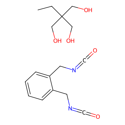 1,2-Bis(isocyanatomethyl)benzene;2-ethyl-2-(hydroxymethyl)propane-1,3-diol structure