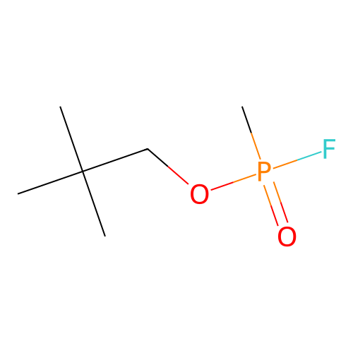 Neopentyl methylphosphonofluoridate structure
