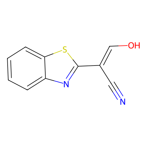 2-(1,3-Benzothiazol-2-yl)-3-hydroxyprop-2-enenitrile structure