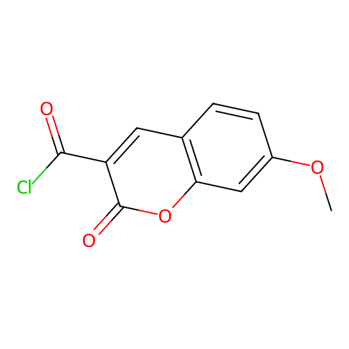 3-Chloroformyl-7-methoxycoumarin structure