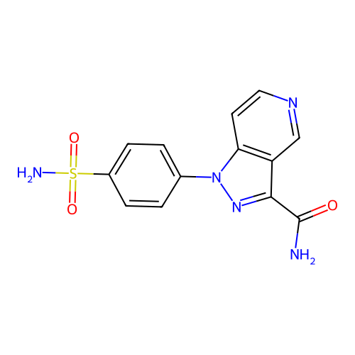 1h-Pyrazolo[4,3-c]pyridine-3-carboxamide,1-[4-(aminosulfonyl)phenyl]- structure