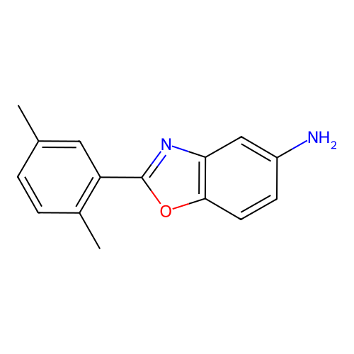 2-(2,5-Dimethyl-phenyl)-benzooxazol-5-ylamine structure