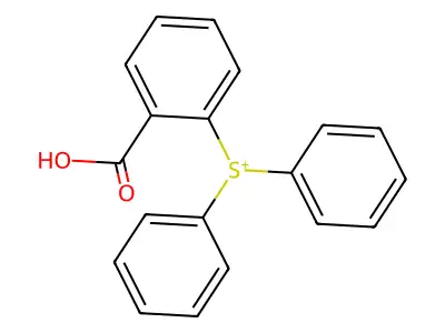 (2-Carboxyphenyl)(diphenyl)sulfanium structure