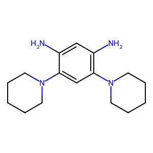 4,6-Di(piperidin-1-yl)benzene-1,3-diamine structure