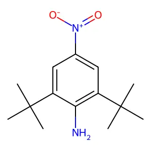 2,6-二叔丁基-4-硝基苯胺 structure
