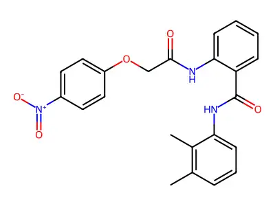 N-(2,3-dimethylphenyl)-2-[[2-(4-nitrophenoxy)acetyl]amino]benzamide structure