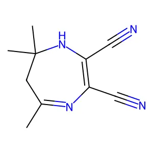 6,7-Dihydro-5,7,7-trimethyl-1H-1,4-diazepine-2,3-dicarbonitrile structure