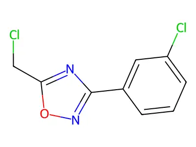 5-(Chloromethyl)-3-(3-chlorophenyl)-1,2,4-oxadiazole structure