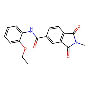 N-(2-ethoxyphenyl)-2-methyl-1,3-dioxoisoindole-5-carboxamide structure