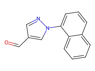 1-(Naphthalen-1-yl)-1H-pyrazole-4-carbaldehyde structure