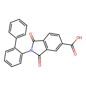 2-(2-Biphenylyl)-1,3-dioxo-5-isoindolinecarboxylic acid structure