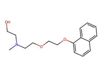 2-[Methyl-[2-(2-naphthalen-1-yloxyethoxy)ethyl]amino]ethanol structure