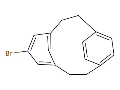 6-Bromo-tricyclo(9.2.2.1(4,8))hexadeca-1(14),4,6,8(16),11(15),12-hexaene structure