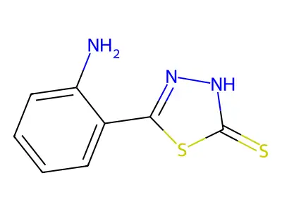 5-(2-aminophenyl)-3H-1,3,4-thiadiazole-2-thione structure