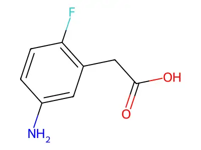 5-Amino-2-fluorophenylacetic acid structure
