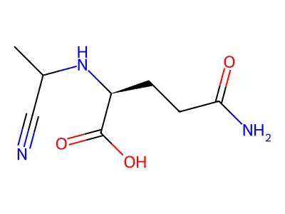 γ-谷氨酰-α-丙氨酰腈 structure