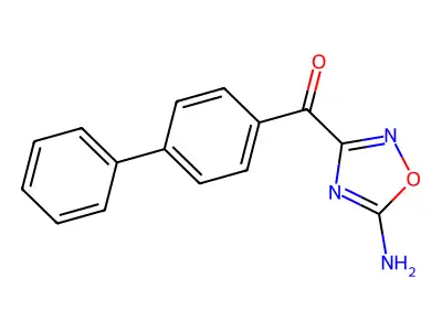 Methanone, (5-amino-1,2,4-oxadiazol-3-yl)((1,1'-biphenyl)-4-yl)- structure