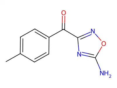 Methanone, (5-amino-1,2,4-oxadiazol-3-yl)(4-methylphenyl)- structure