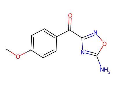 Methanone, (5-amino-1,2,4-oxadiazol-3-yl)(4-methoxyphenyl)- structure