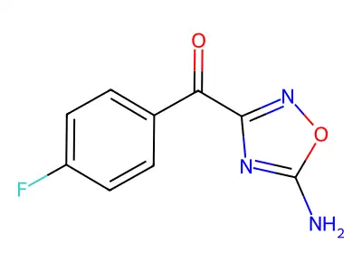 Methanone, (5-amino-1,2,4-oxadiazol-3-yl)(4-fluorophenyl)- structure
