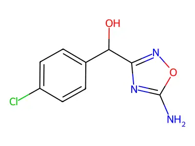 1,2,4-Oxadiazole-3-methanol, 5-amino-alpha-(4-chlorophenyl)- structure