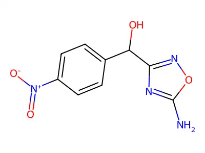 1,2,4-Oxadiazole-3-methanol, 5-amino-alpha-(4-nitrophenyl)- structure