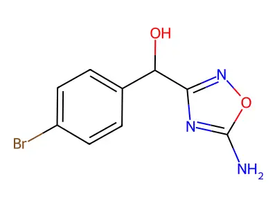 (4-Bromophenyl)(5-imino-2,5-dihydro-1,2,4-oxadiazol-3-yl)methanol structure