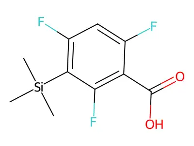2,4,6-Trifluoro-3-(trimethylsilyl)benzoic acid structure