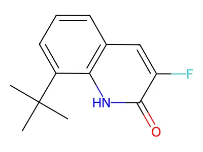 8-Tert-butyl-3-fluoro-2-hydroxyquinoline structure