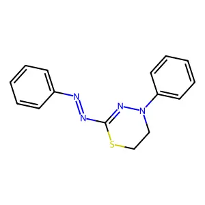 Phenyl-(4-phenyl-5,6-dihydro-1,3,4-thiadiazin-2-yl)diazene structure