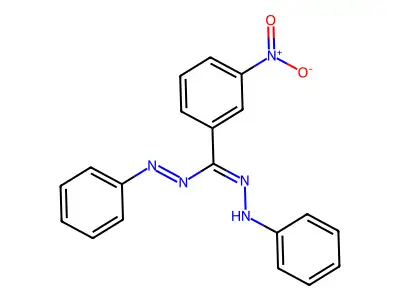 Diazene, [(3-nitrophenyl)(phenylhydrazono)methyl]phenyl- structure