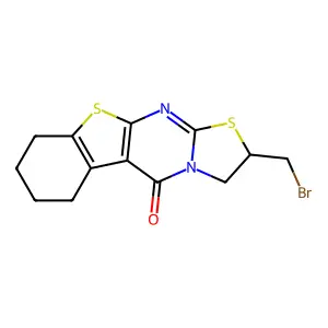 2-(bromomethyl)-2,3,6,7,8,9-hexahydro-5H-[1]benzothieno[2,3-d][1,3]thiazolo[3,2-a]pyrimidin-5-one structure