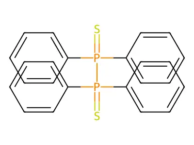 Tetraphenyldiphosphane disulfide structure
