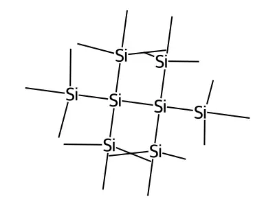 Tetrasilane, 1,1,1,4,4,4-hexamethyl-2,2,3,3-tetrakis(trimethylsilyl)- structure