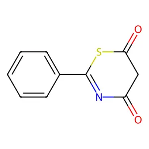 2-phenyl-4H-1,3-thiazine-4,6(5H)-dione structure