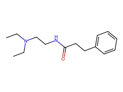 Propionamide, N-(2-(diethylamino)ethyl)-3-phenyl- structure