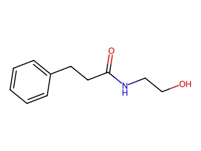 N-(2-hydroxyethyl)-3-phenylpropanamide structure