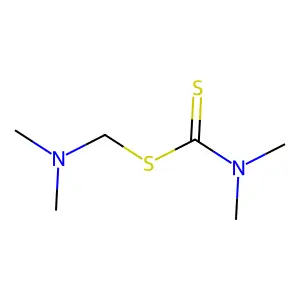 Dimethylaminomethyl N,N-dimethyldithiocarbamate structure