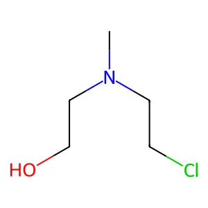 N-甲基-2-氯乙基-2-羟乙胺 structure