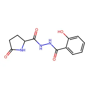 5-氧代-2'-水杨酰-L-脯氨酰肼 structure