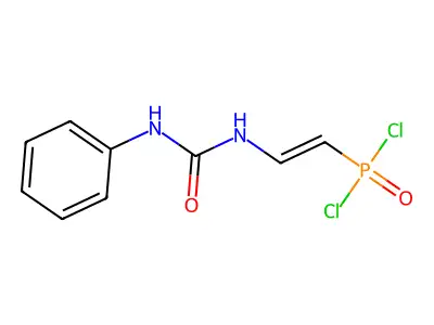 1-(2-Dichlorophosphorylethenyl)-3-phenylurea structure