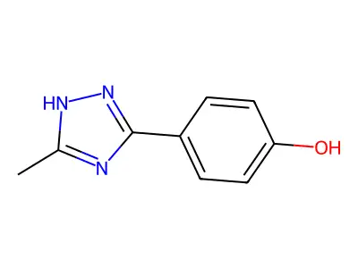 4-(5-Methyl-1H-1,2,4-triazol-3-yl)phenol structure
