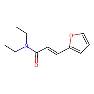 2-Propenamide, N,N-diethyl-3-(2-furanyl)- structure