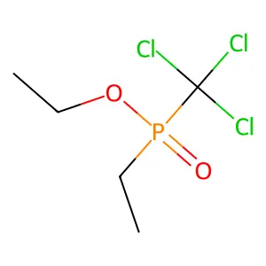 Ethyl ethyl(trichloromethyl)phosphinate structure