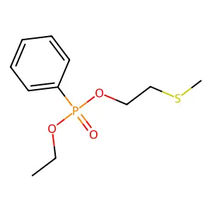 (Ethoxy-(2-methylsulfanylethoxy)phosphoryl)benzene structure