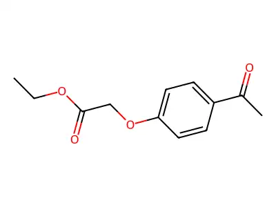 Ethyl 2-(4-acetylphenoxy)acetate structure