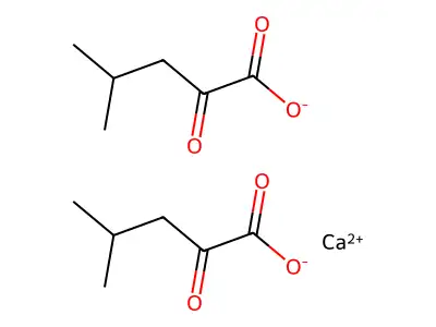 Ketoleucine calcium salt structure