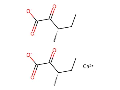 calcium 3-methyl-2-oxopentanoate structure