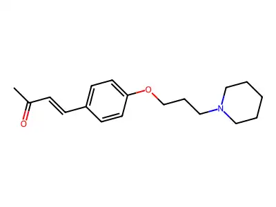 4-[4-(3-Piperidin-1-ylpropoxy)phenyl]but-3-en-2-one structure