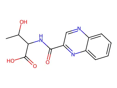 3-hydroxy-2-(quinoxaline-2-carbonylamino)butanoic Acid structure